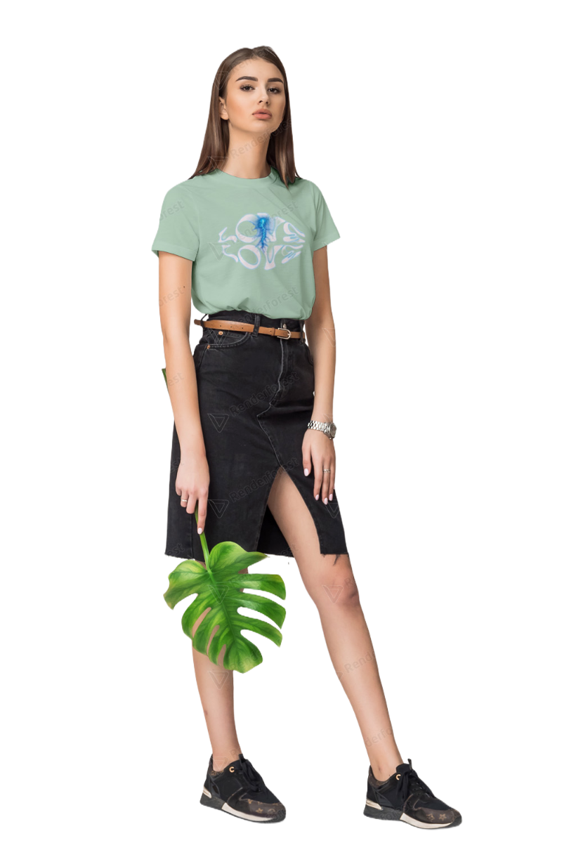 LOVE EDTION HALF SLEEVES CREW NECK T SHIRT