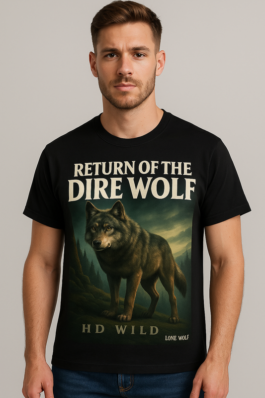 DIRE WOLF EDITION HALF SLEEVES CREW NECK