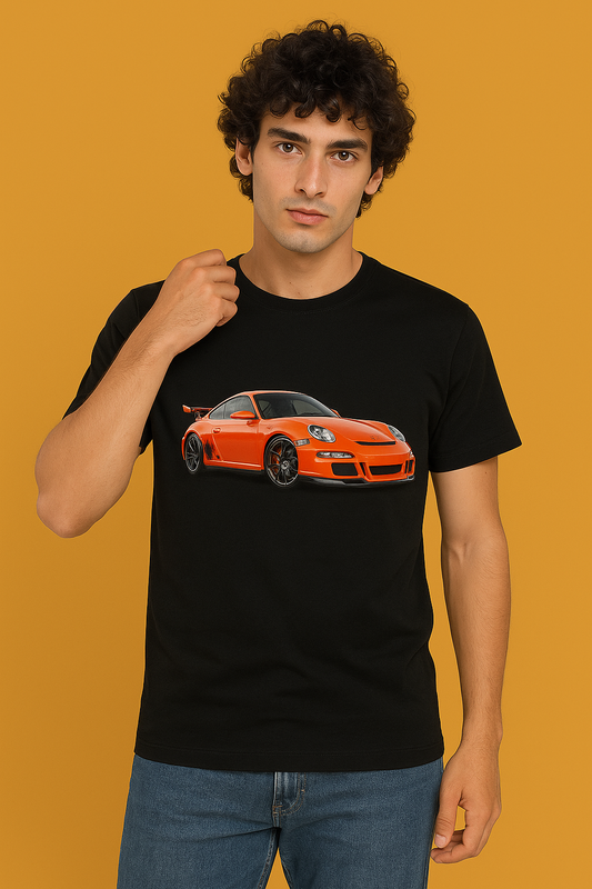 PORCHE GT 911 EDITION HALF SLEEVES CREW NECK TEE