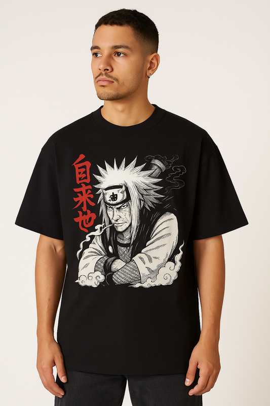 NARUTO (JIRAIYA) EDTION DROPSHOULDER CREW NECK TEE