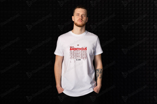 ANONYMOUS HALF SLEEVES CREW NECK T SHIRT