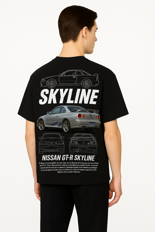 NISSAN GT-R SKYLINE EDITION DROPSHOULDER CREW NECK TEE
